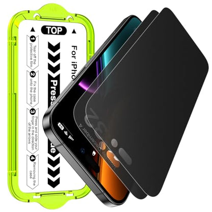 Esanik for iPhone 17 Pro Max Matte Privacy Glass Screen Protector