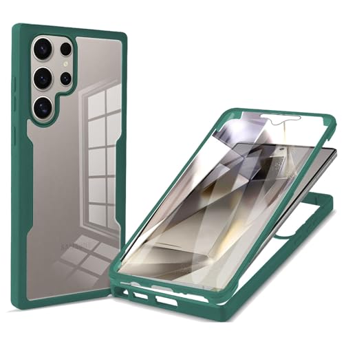 for Galaxy S26 Ultra Case with Screen Protector.Full Green | Military Grade Shockproof 360° Full Body Rugged Case Cover for Samsung Galaxy S26 Ultra - color: Green, size: Galaxy S26 Ultra