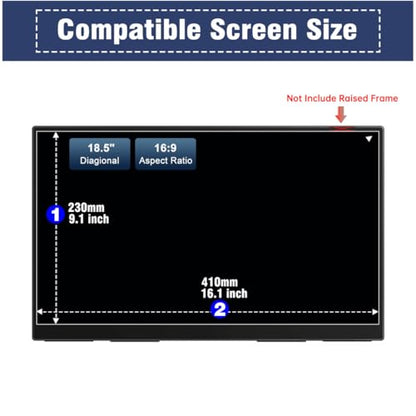 MUBUY-GOL 18.5" Portable Monitor Screen Protector | Anti-Blue Light & Anti-Glare Matte Film | Reduces Eye Strain, Anti-Fingerprint Protection for UPERFECT/VisionOwl/InnoView/HGFRTEE& Major Brands