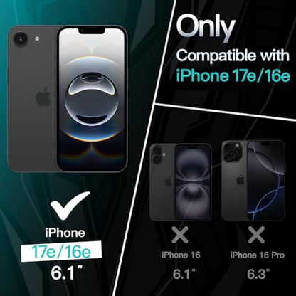 JETech Slim Case for iPhone 17e/16e, Dark Blue | Camera Lens Protection, Soft TPU Design, Matte Finish, Shockproof Protection - color: Dark Blue, size: iPhone 17e/16e