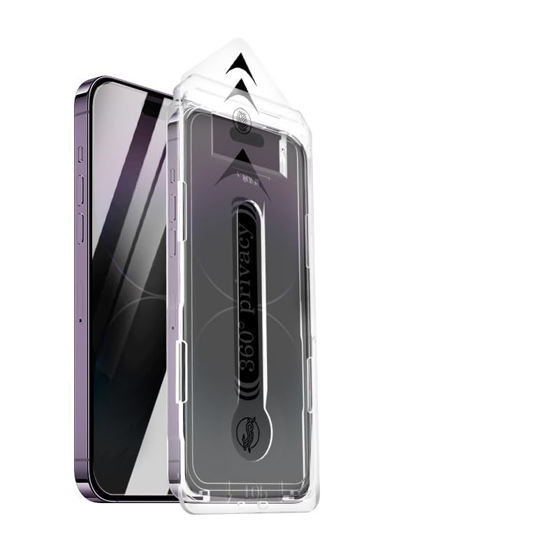 360° Privacy Screen Protector for iPhone 17 Pro Max, 2 Pack Anti-Spy 9H