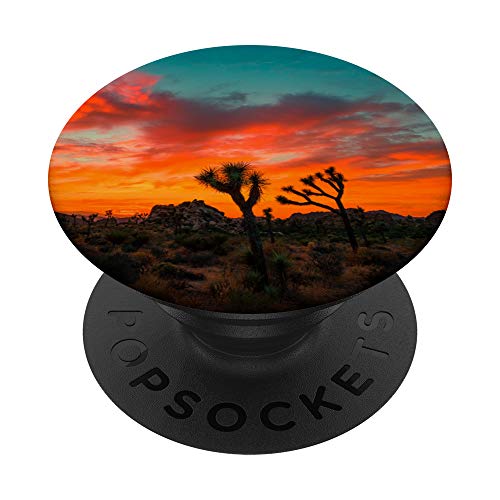 Joshua Tree National Park California Desert Camping Retro PopSockets Swappable PopGrip