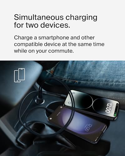 Belkin BoostCharge 42W Car Charger + USB-C to Lightning Cable - style: Car Charger + Lightning Cable