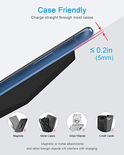 Fast Wireless Charger Stand with 30W PD Adapter for iPhone and Samsung - color: Classic Black
