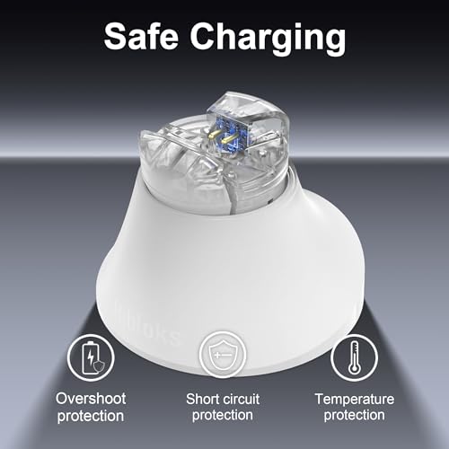 Charging Station Compatible with Ray-Ban Meta Wayfarer/Gen 2 and Skyler/Gen 2 Accessories, Magnetic Charger Dock Stand with Fast Charging & LED Indicator for Smart Glasses & Glasses Case - size: White