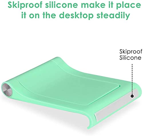 Desk Cell Phone Stand Holder Multi-Angle Adjustable Phone Desk Stand Tablet Holder for iPhone 17 16 15 14 13 12 11 Pro Max XS XR Samsung Galaxy S22 S21 S20 S10 S9 Edge Android Smartphone - color: Green