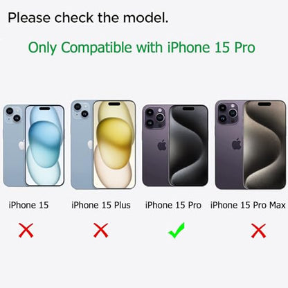 Battery Case for iPhone 15 Pro, Upgraded 10000mAh Battery Pack Rechargeable Charger Case with Carplay Wireless Charging Compatible for iPhone 15 Pro(6.1 inch) External Battery Charging Cover(Black) - size: iPhone 15 Pro (6.1 inch)-10000mAh