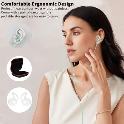 USB C Earbuds Wired Headphone for iPhone 18 Pro Max 17 16 17e,Green - color: Green