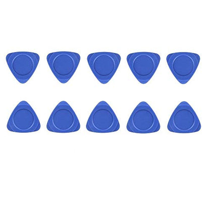10 Pieces Universal Triangle Plastic Pry Opening Tool for iPhone Mobile Phone Laptop Table LCD Screen Case Disassembly Blue Guitar Picks