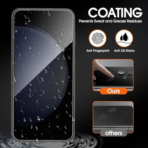 [3 Pack] Privacy Screen Protector for Samsung Galaxy A15 6.5in, Anti-Spy Tempered Glass Film, Bubble-Free, Easy Install - size: Galaxy A15