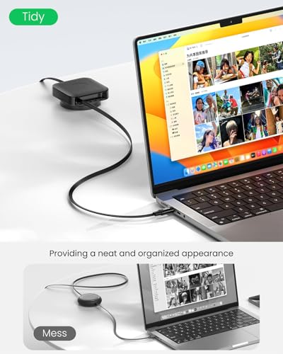 Fasgear Retractable USB C Cable, 4.6ft, Black - color: 1 Pack Black, size: 1.6ft fixed / 3.0ft extend