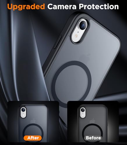 SPIDERCASE Magnetic for iPhone XR Case,Black - color: Black, size: Iphone XR 6.1"