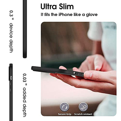 X-level Compatible iPhone 14 Case Slim Fit Ultra-Thin [Guardian Series] Soft TPU Matte Finish Coating Phone Cases Lightweight Anti-Scratch Back Cover Grip 6.1" (2022)-Black - color: Black, size: iPhone 14