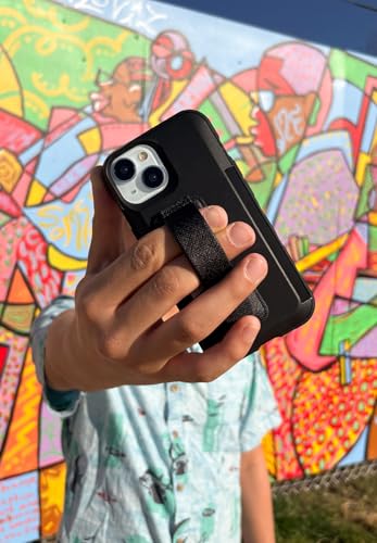 Smartish Phone Grip Loop with Kickstand, Prop Tart, Adhesive Strap, Black - color: Black Tie Affair
