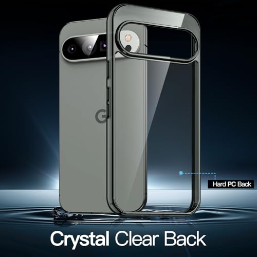 JETech Case for Google Pixel 9/9 Pro, Anti-Yellowing, Hazel | Shockproof Protection, Scratch Resistant Hard PC Back, Durable Transparent TPU Bumper - color: Hazel, size: Pixel 9/9 Pro