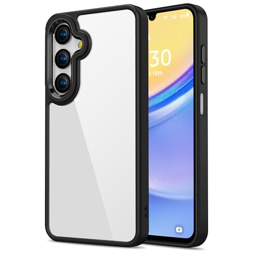 HOOMIL Case for Samsung Galaxy A16, Non-Yellowing, Drop Protection, Anti-Scratch Transparent Hard Back Phone Cover - Black - color: Black, size: A16 5G