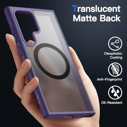 JETech Magnetic Case for Samsung Galaxy S24 Ultra, Titanium Violet - color: Titanium Violet, size: Galaxy S24 Ultra