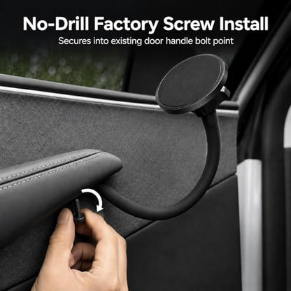 Magnetic Phone Mount Compatible with MagSafe, Designed for Model 3 Y Black