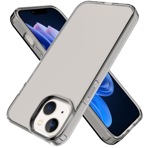 Phone Case for iPhone 14 Clear, [Crystal Clear][Non-Yellowing] Slim Shockproof Reinforced Drop Protective Flexible TPU Back Cover Phone Case for iPhone 14 Protective Case(Black) - color: Black