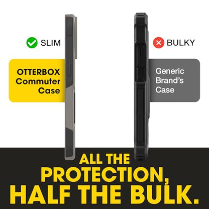 OtterBox iPhone 17e, 16e, 15, 14, 13 Commuter Series Case - Grey & Black | 3X Military Drop Protection - Slim - Dual-Layer Shockproof Design - Pocket-Friendly - Raised Edges - Port Covers - color: Grey