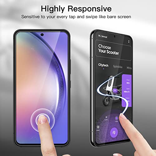 JETech Screen Protector for Galaxy A54, with Camera Lens Protector, 2+2Pack - size: Galaxy A54
