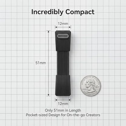 80Gbps Short USB4 Cable 240W PD Fast Charging, Right Angle USB C Extender