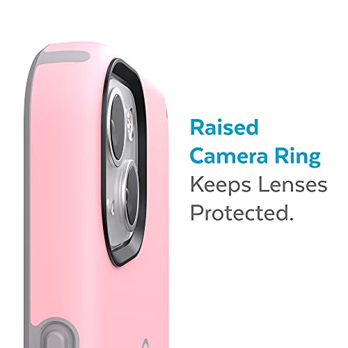 Speck iPhone 13 Case - Drop Protection & Scratch Resistant, Built for MagSafe for iPhone 13 Cases - Dual Layer Case, Slim Design Case for iPhone 13 - Rosy Pink, Cathedral Grey CandyShell Pro - color: Rosy Pink/Cathedral Grey
