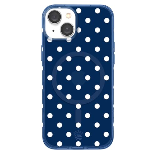 VELVET CAVIAR for iPhone 15 Case - Compatible with MagSafe - 10ft Drop Tested - Midnight Polka Dot - color: Midnight Polka Dot, size: 15