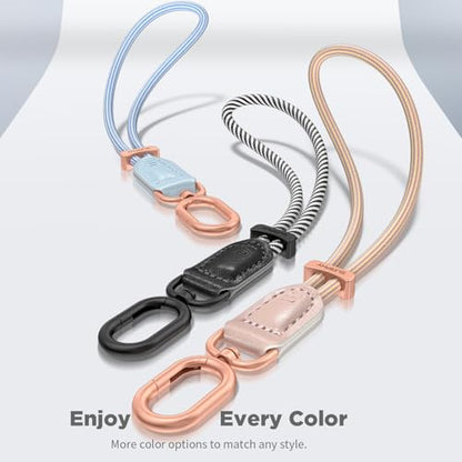 SURPHY Phone Wrist Strap, Keychain Wristlet, Phone Lanyard with Tether Tab - color: Black