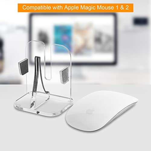 Acrylic Stand Base Compatible with Apple Magic Mouse 1 & 2 - style: vertical style
