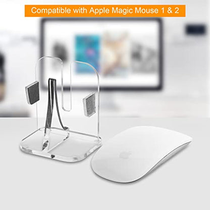 Acrylic Stand Base Compatible with Apple Magic Mouse 1 & 2 - style: vertical style