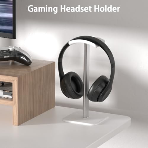 Headphone Stand for Desk - Headset Stand Headphone Holder (White) - color: White