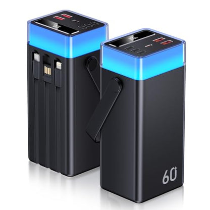 Portable Charger Power Bank 60000mAh, 22.5W Fast Charging Battery Pack