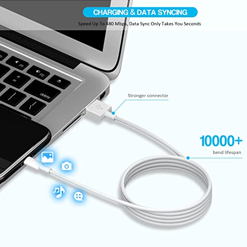 For iPad Charger, [ Apple MFI Certified ] 10FT Long for iPad Chargers Lightning Cord Cable Fast Charging USB Wall Charger Block Foldable Plug for iPad7/ 8/9 Generation,iPadAir,iPadMini, iPadPro,iPhone - size: 10FT(1Pack)