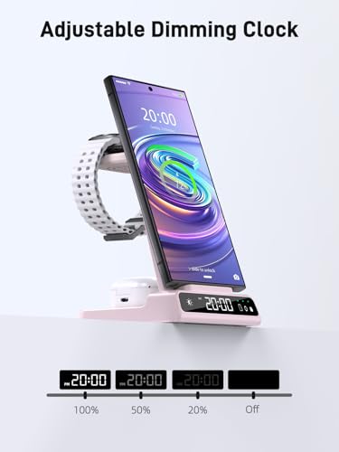 Wireless Charger for Samsung, Android Charger for Samsung Galaxy S25 Ultra - color: Pink