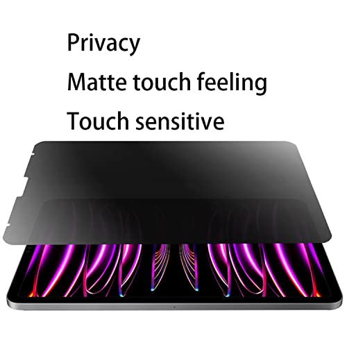 Privacy Anti-Glare Screen Protector Anti-Spy Soft Film Suit for iPad Pro 11 inch 2022/2021 / 2020 (4th/3rd/2nd Generation) Matte Anti-Peeping