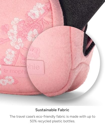 Mophie 3-in-1 Travel Charger with MagSafe - Portable Wireless Charging Hub - color: Cherry Blossom Pink, style: Gen 2