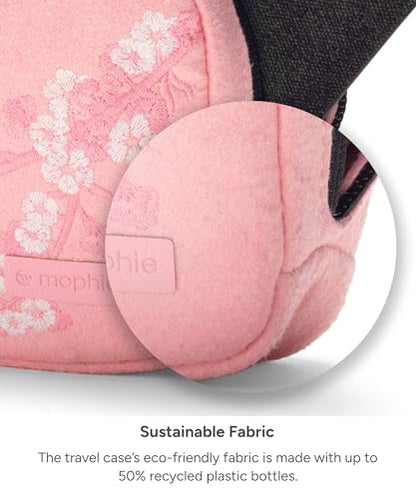 Mophie 3-in-1 Travel Charger with MagSafe - Portable Wireless Charging Hub - color: Cherry Blossom Pink, style: Gen 2