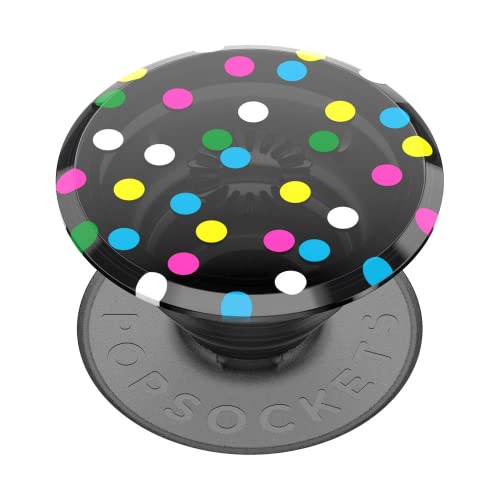 PopSockets Translucent Phone Grip with Expanding Kickstand, PopSockets for Phone, Translucent PopGrip - Black Disco - color: Black Disco