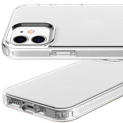 Phone Case for iPhone 12 Clear, [Crystal Clear][Non-Yellowing] Slim Shockproof Reinforced Drop Protective Flexible TPU Back Cover Phone Case for iPhone 12 Protective Case(Transparent) - color: Transparent