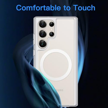 JETech Magnetic Case for Samsung Galaxy S23 Ultra, Frosted Clear - color: Frosted Clear