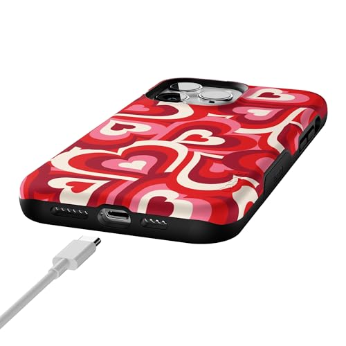 Casely iPhone 14 Pro Max Case | Love Song Remix | Ombre Hearts | Bold Protective Design | Compatible with MagSafe - color: Love Song Remix | Ombre Hearts