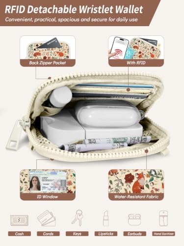 Clip and Go Strap for Phone with Wallet Crossbody Lanyard Animal - color: Forest Animal