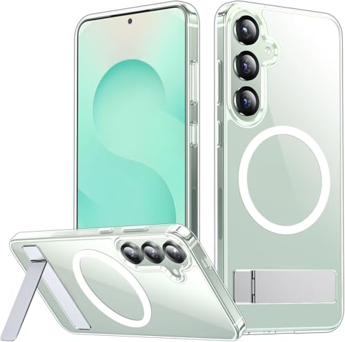 SPIDERCASE Magnetic for Samsung Galaxy S25 Plus Case, with [3 Stand Ways][ Military Grade Drop Protection] with Invisible Stand Shockproof Slim Case Just for Samsung Galaxy S25 Plus 6.7", Clear - color: Clear, size: S25 Plus