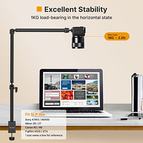 VIJIM LS08 Flexible Overhead Camera Mount Desk Stand WebcamStand Microphone
