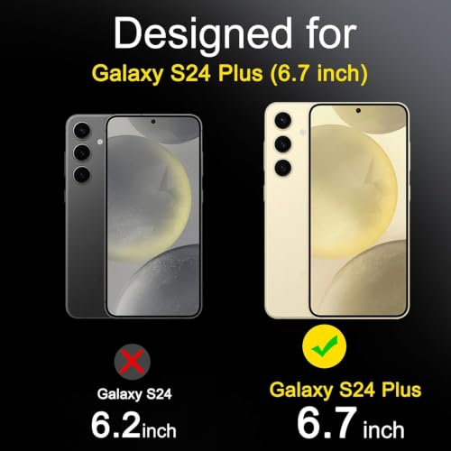 Ferilinso Screen Protector for Samsung Galaxy S24 Plus, Tempered Glass - size: Samsung Galaxy S24 Plus 6.7 INCH