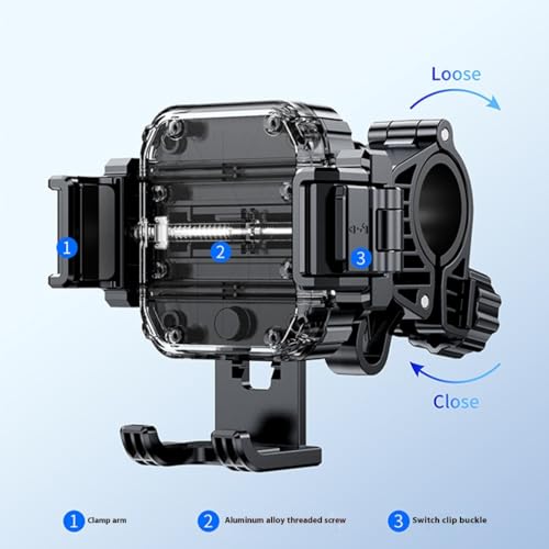 Universal Shock Absorbing Phone Mount for Motorcycle Handlebar Secure Silicone Grip Vibration Damping Technology Stable Riding Companion