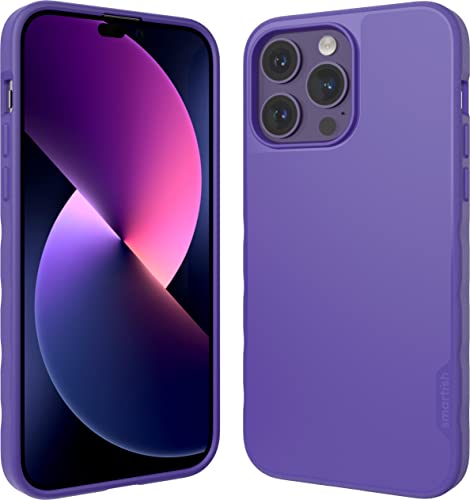 Smartish iPhone 14 Pro Max MagSafe Case, Gripmunk, Slim Grip Case, Purple | Thin, Grippy & Protective, Magnetic with Microfiber-Lined Interior, Drop-Tested from 6 Feet, Raised Edges for Screen & Camera - color: You're Just Jelly (MagSafe), size: iPhone 14
