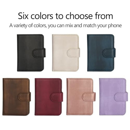 HAII for MagSafe Card Wallet Bag compatible with MagSafe Invisible Ultra-Thin Lightweight Kickstand Magnetic Mobile Wallet Man Woman, 4 Card Slots + 1 Cash Bag. (Blue, Buckle Wallet) - color: Blue, size: 4 Card Slots + 1 Cash Bag - Buckle Wallet