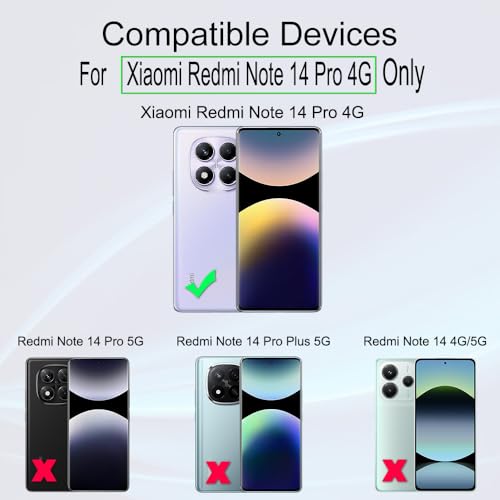 Ibywind for Xiaomi Redmi Note 14 Pro 4G Screen Protector,2-Pack,Hydrogel Film with Camera Lens Protector,Easy Installation Tool,Bubble-Free,Fingerprint Unlock Compatible,Anti-Shatter,Anti-Scratch - size: Redmi Note 14 Pro 4G 6.67 inch